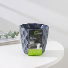 Горшок для цветов с поддоном «Wave», 0.65 л, d=11.5 см, серый - Фото 6