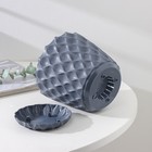 Горшок для цветов с поддоном «Wave», 1,4 л, d=14,5 см, серый 9899227 - фото 319882557