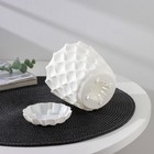 Горшок для цветов с поддоном Wave, 1.4 л, d=14.5 см, пластиковый, белоснежный - Фото 3