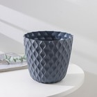 Горшок для цветов с поддоном «Wave», 2.5 л, d=17.5 см, серый - Фото 2