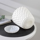 Горшок для цветов с поддоном Wave, 2.5 л, d=17.5 см, пластиковый, белоснежный - Фото 4
