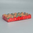 Коробка для кондитерских изделий с PVC крышкой «Мандарины», 10.5 × 21 × 3 см - Фото 3