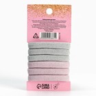 Резинки для волос новогодние «Самая милая», набор 6 шт, d = 4 см - Фото 5