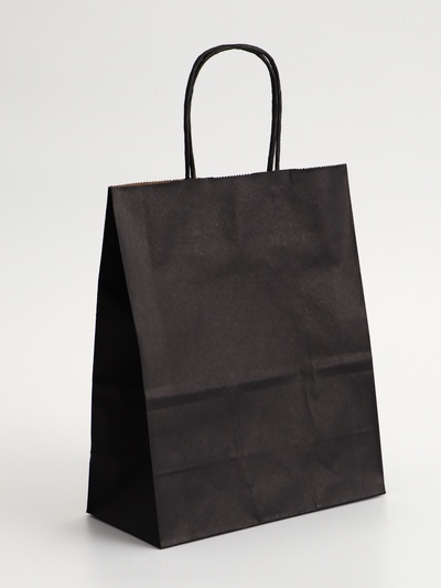 Пакет крафт «Радуга», чёрный, 22×12×25 см, 150 г/м²