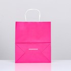 Пакет крафт «Радуга», розовый, 22 х 12 х 25 см, 150 г/м2, 1 шт - фото 7134121