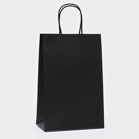 Пакет крафт «Радуга», чёрный, 22?13?32 см, 80 г/м?, 1 шт. (комплект 2 шт)