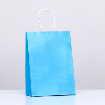 Пакет крафт «Радуга», голубой, 18 х 8 х 25 см, 80 г/м2, 1 шт