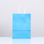Пакет крафт «Радуга», голубой, 18 х 8 х 25 см, 80 г/м2, 1 шт - фото 7134133