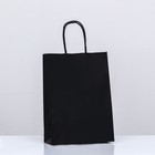 Пакет крафт «Радуга», чёрный, 18 х 8 х 25 см, 80 г/м2, 1 шт - фото 319773546