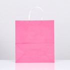 Пакет крафт «Радуга», розовый, 25 х 12 х 27 см, 80 г/м2, 1 шт - Фото 2