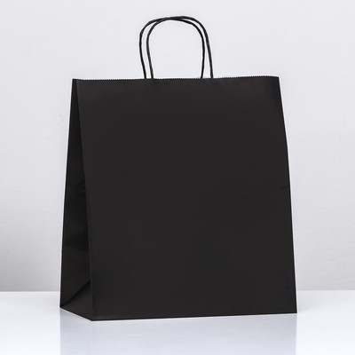 Пакет крафт «Радуга», чёрный, 32×19.5×37 см, 80 г/м², 1 шт.