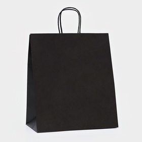 Пакет крафт «Радуга», чёрный, 32?19.5?37 см, 80 г/м?, 1 шт. (комплект 2 шт)