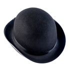 Шляпа котелок, фетр, черный, р. 56–58 - Фото 3
