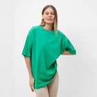 Футболка женская, цвет тёмно-зелёный, размер ONE SIZE (42-46) - фото 22673932