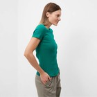 Футболка женская, цвет тёмно-зеленый, размер M (44) - Фото 3