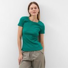 Футболка женская, цвет тёмно-зеленый, размер M (44) - Фото 5