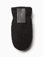 Варежки меховые женские MINAKU 25 см чёрные - фото 23257169