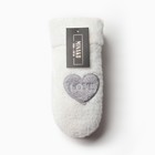 Варежки женские на иск.меху MINAKU Love 24 см молочный - фото 22557332