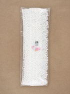 Кружево гипюровое, 40 мм, 9±0.5 м, белое  (артикул 9668084)  большой выбор товаров оптом и в розницу по низким ценам с доставкой