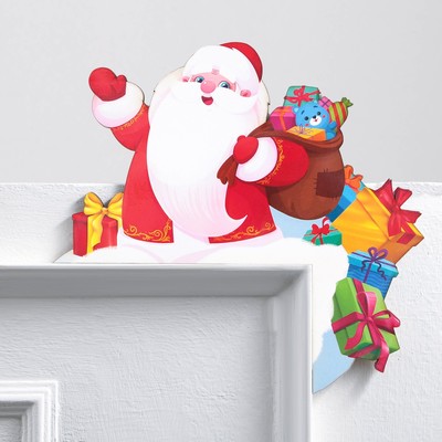 Декор на раму двери «Дед мороз»