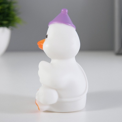 Фигурка световая RISALUX «Утя», LED-ночник, 1 Вт, 3×LR44, белый, 8×4.4×12 см