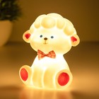 Фигурка светящаяся RISALUX «Бараш», LED-ночник, 1 Вт, 3×LR44, белый, 6×7.5×10 см - Фото 3