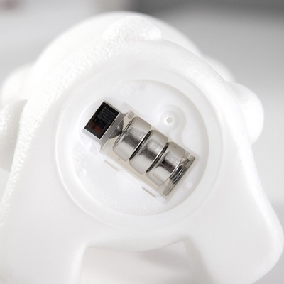 Фигурка светящаяся RISALUX «Мишенька», LED-ночник, 1 Вт 3×LR44, белый, 7×5×10 см