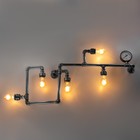 Бра "Крафит" 5хЕ27 40Вт черный 125х10х43см - фото 24254884