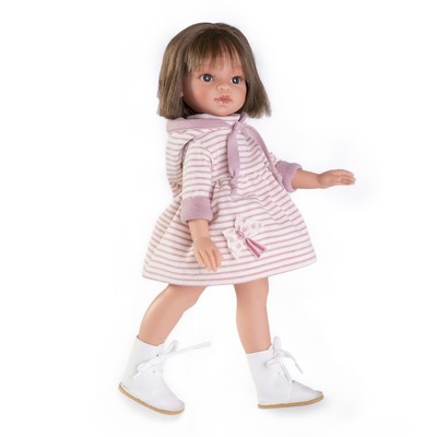 Кукла девочка «Ноа», в платье в полоску, 33 см