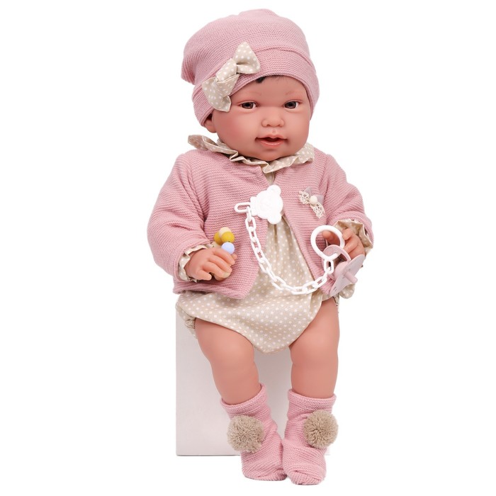 Кукла малышка «Елена», в розовом, 40 см