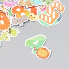 Наклейки для творчества "Звериные цифры" набор 48 шт 4х8 см - фото 22607803