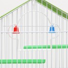 Клетка для птиц укомплектованная Bd-1/1d, 30 х 23 х 39 см, зелёная - фото 24687962