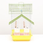 Клетка для птиц укомплектованная Bd-2/5h, 34 х 27 х 47 см, жёлтая - фото 28763414