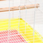 Клетка для птиц укомплектованная Bd-2/5h, 34 х 27 х 47 см, жёлтая - фото 28763415