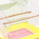Клетка для птиц укомплектованная Bd-2/5h, 34 х 27 х 47 см, жёлтая - фото 28763417