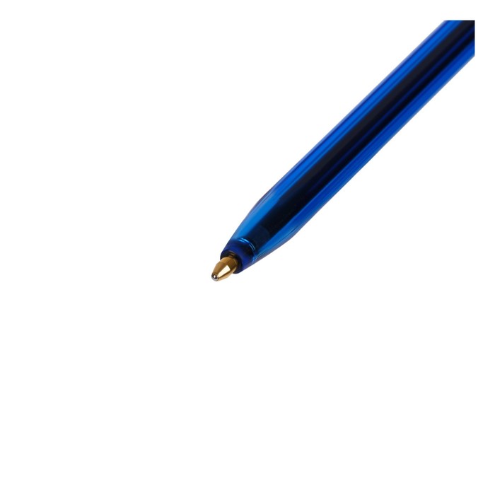 Набор ручек шариковых СТАММ "111" 4шт., синие, 1,0мм, тонированный корпус, с европодвесом