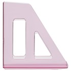 Лоток для бумаг вертикальный СТАММ "Актив", тонированный розовый, ширина 70мм - фото 7134295