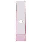 Лоток для бумаг вертикальный СТАММ "Актив", тонированный розовый, ширина 70мм - фото 7134296