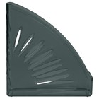 Лоток для бумаг вертикальный СТАММ "Тропик", тонированный черный, ширина 110мм - фото 22525327