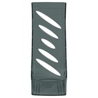 Лоток для бумаг вертикальный СТАММ "Тропик", тонированный черный, ширина 110мм - фото 22525328