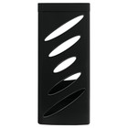 Лоток для бумаг вертикальный СТАММ "Тропик", черный, ширина 110мм - фото 8582146