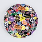 Тарелка одноразовая бумажная "Стикеры", 18 см (комплект 10 шт) - фото 24386765 Тарелка одноразовая бумажная "Стикеры", 18 см (комплект 10 шт) - фото 24386765