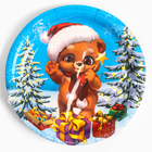 Тарелка одноразовая бумажная «С Новым годом», мишка (комплект 9 шт) - фото 24480392 Тарелка одноразовая бумажная «С Новым годом», мишка (комплект 9 шт) - фото 24480392