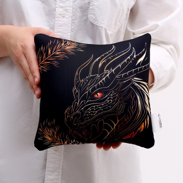Антистресс-подушка «Золотой дракон» - фото 1907801731