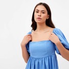 Платье женское с объемными рукавами MIST Summer time, голубой, р. 42 - Фото 3