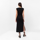 Платье женское с драпировкой MIST Summer time, черный, р.42 - фото 805849354