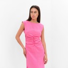 Платье женское с драпировкой MIST Summer time, розовый, р.44 - фото 24386768