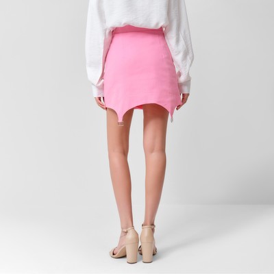 Юбка мини джинсовая женская MIST: Denim, размер 46, светло-розовая