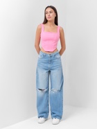 Корсет женский джинсовый MIST: Denim, размер 46, светло-розовый - Фото 8