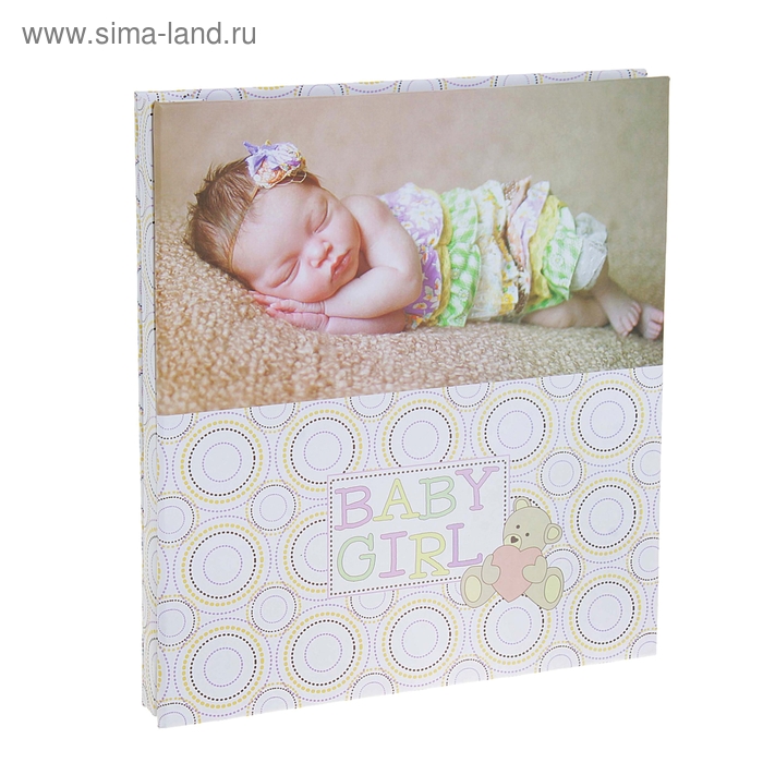 Фотоальбом 20 листов магнит "Спящая малышка" 27х23,5х3,5 см - Фото 1